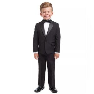 Nautica 4-Piece Tuxedo Suit, Shirt & Bowtie, Boys Size 7